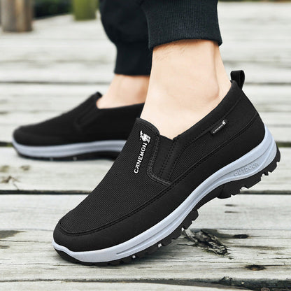 Men's Arch Support Loafers Waterproof Breathable Lightweight Non-Slip Walking Shoes